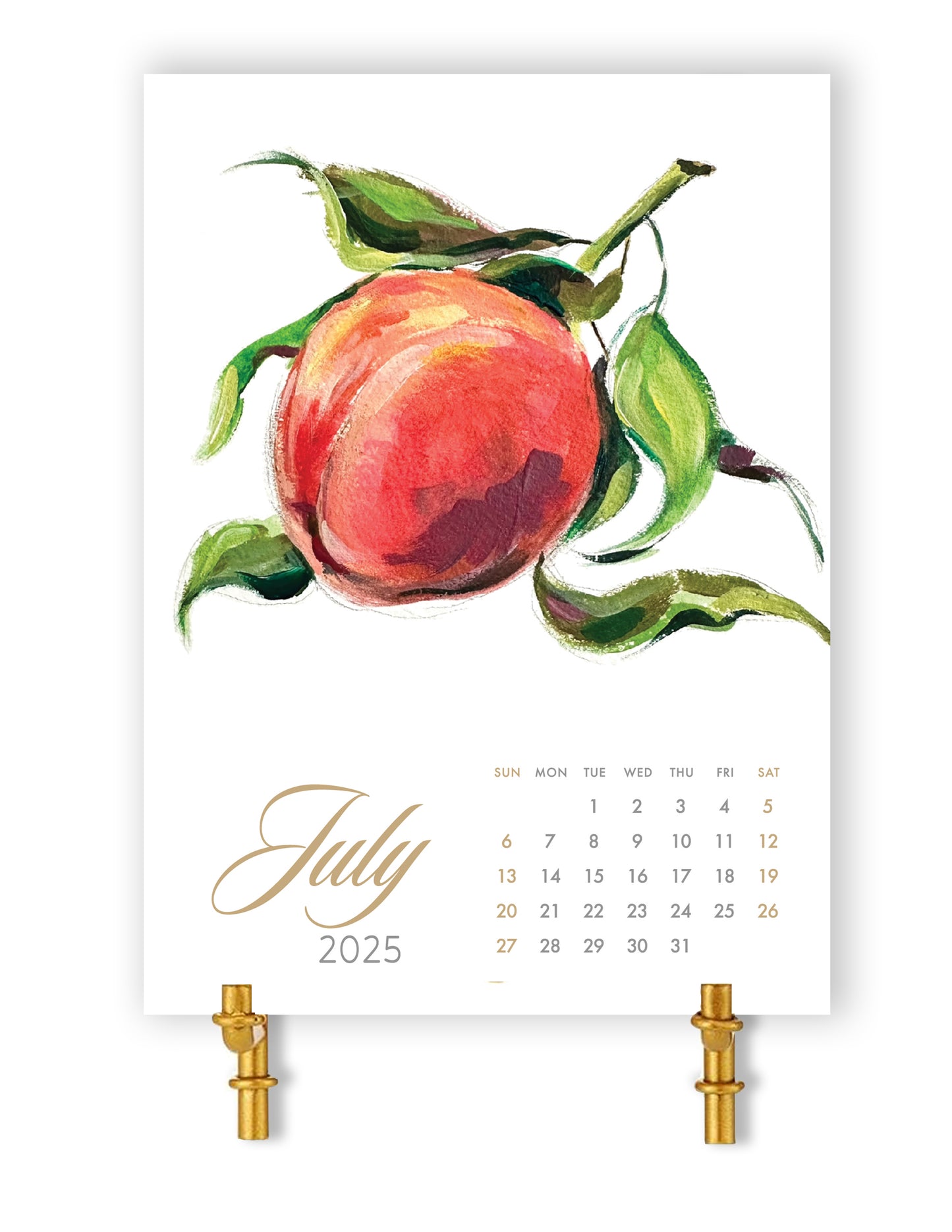 2025 Kati White Tatter Fine Art Calendar Cards (Easel Sold Separately)