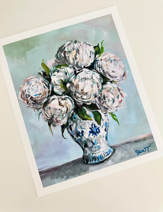 Fine Art Print, Hydrangea Vase