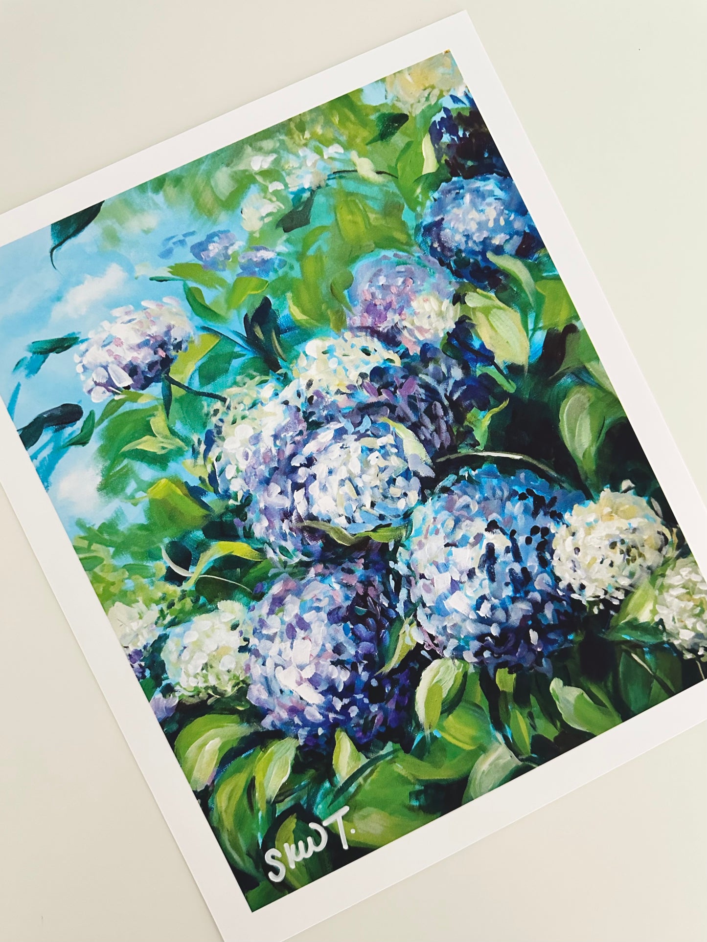 Fine Art Print, Hydrangea Afternoon FRAMED