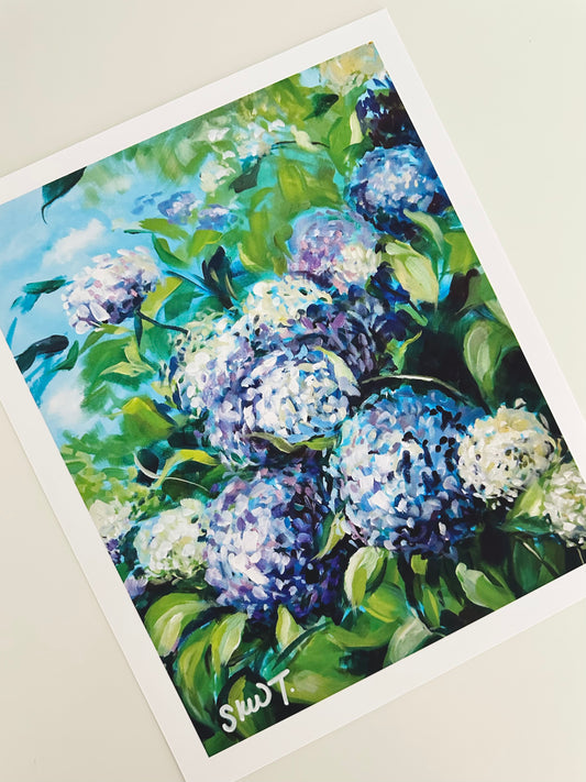 Fine Art Print, Hydrangea Afternoon