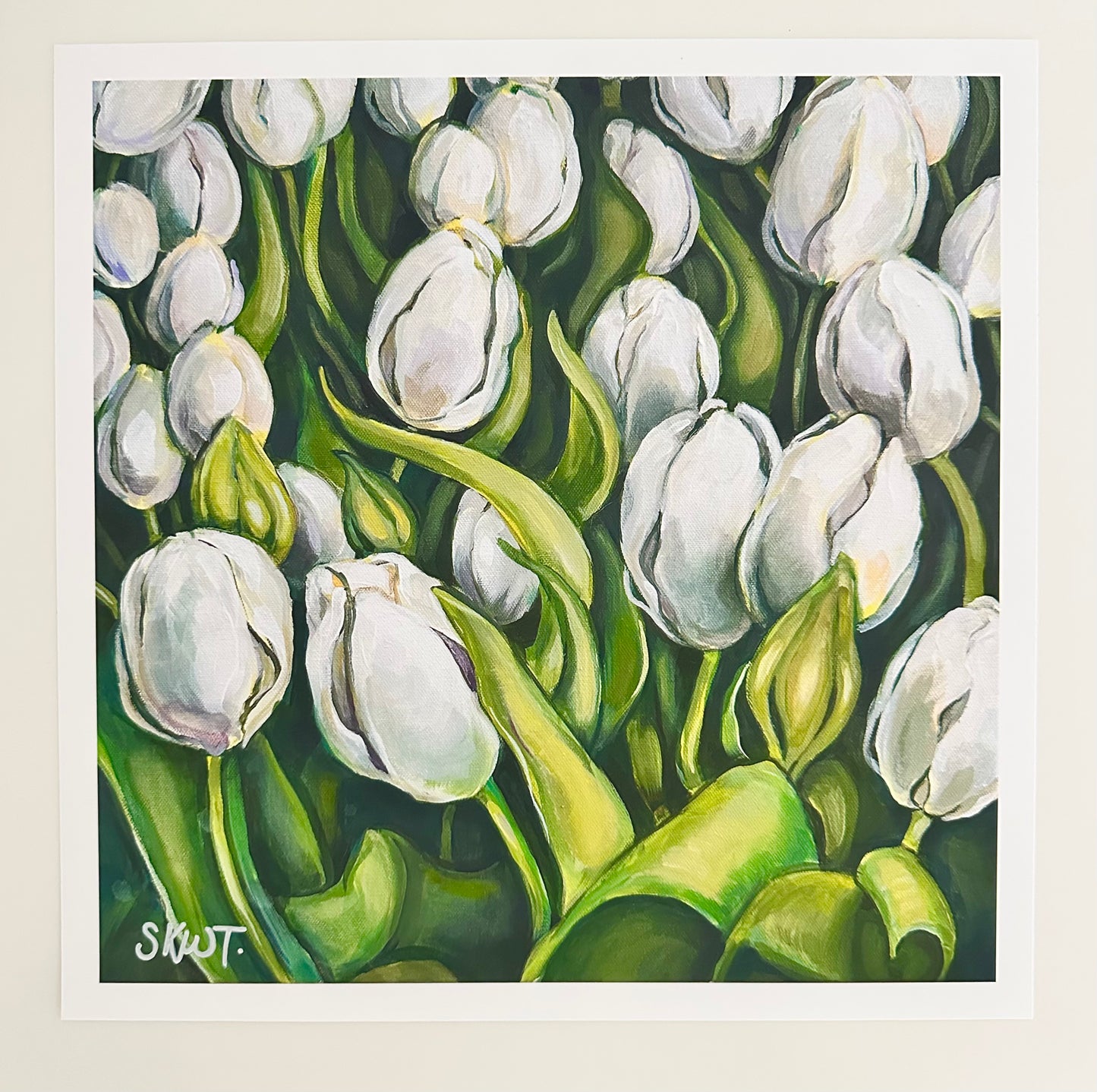 Fine Art Print, Tulip Joy 12" x 12"